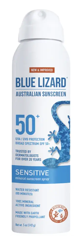 Blue Lizard Sensitive Mineral Sunscreen Spray SPF 50+