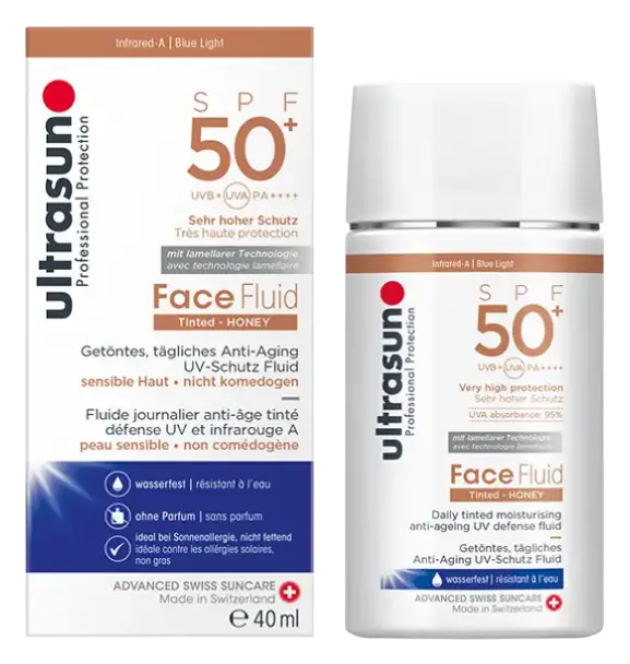 Ultrasun Face Fluid Tinted SPF 50+ Honey