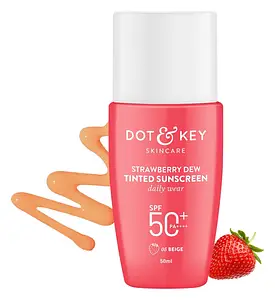 Dot & Key Skincare Strawberry Dew Tinted Sunscreen SPF 50+ 05 Beige