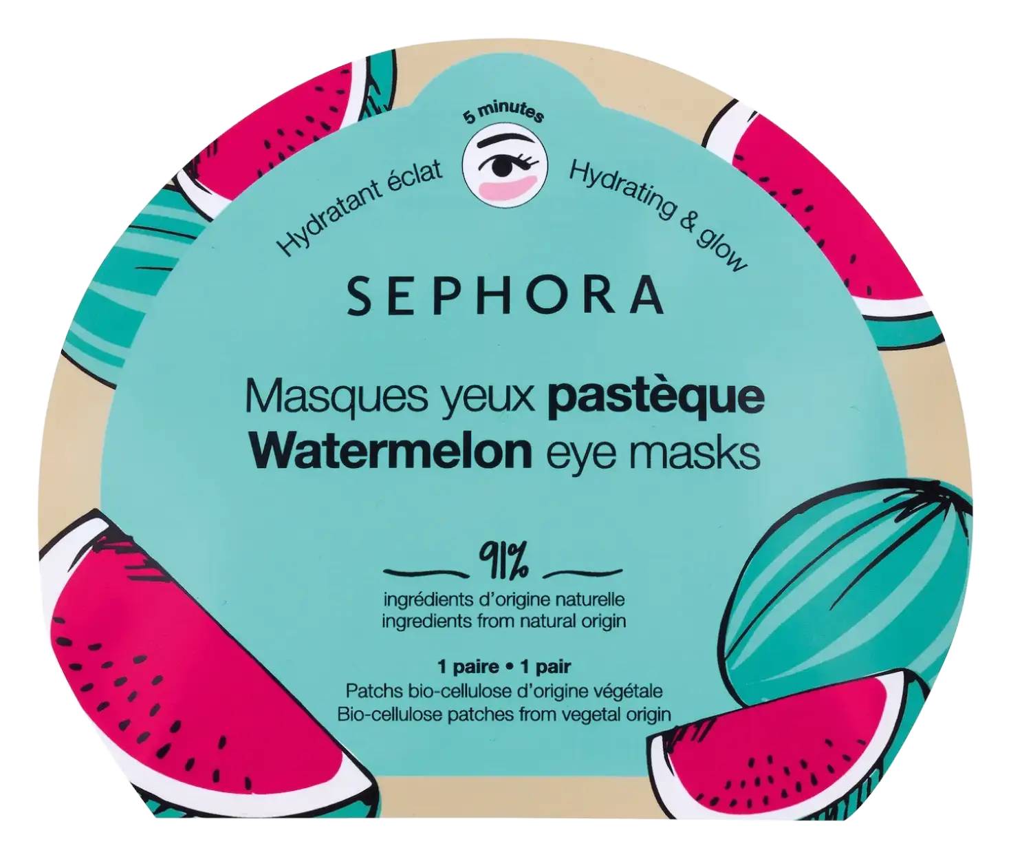 Sephora Collection Clean Eye Mask Watermelon