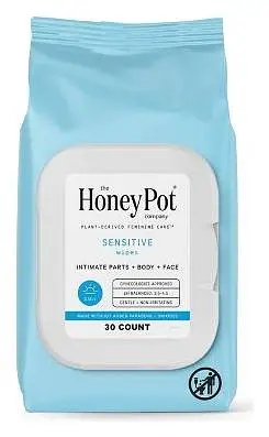 The Honey Pot Feminine Cleansing Wipes Sensitive