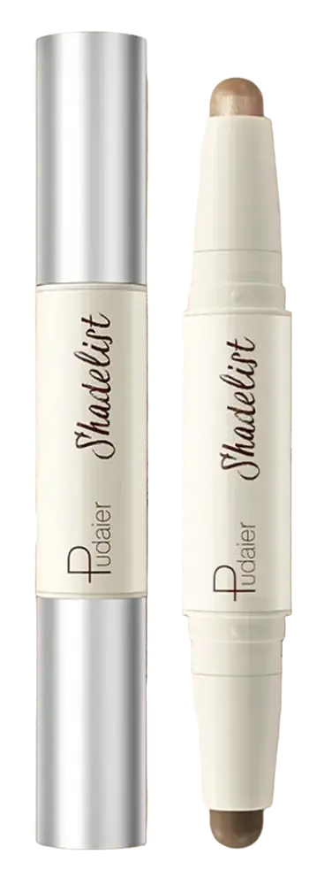 Pudaier 2-In-1 Contour & Highlight Pen #05 Champagne & Concrete Gray