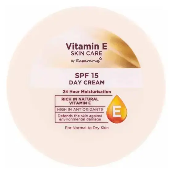 Superdrug Vitamin E SPF 15 Moisturising Day Cream