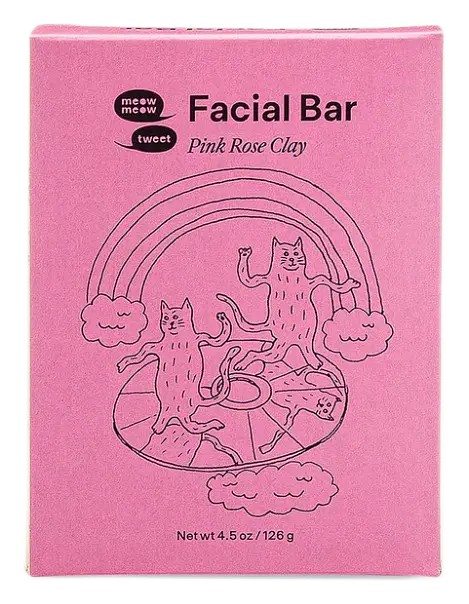 Meow Meow Tweet Facial Bar - Pink Rose Clay