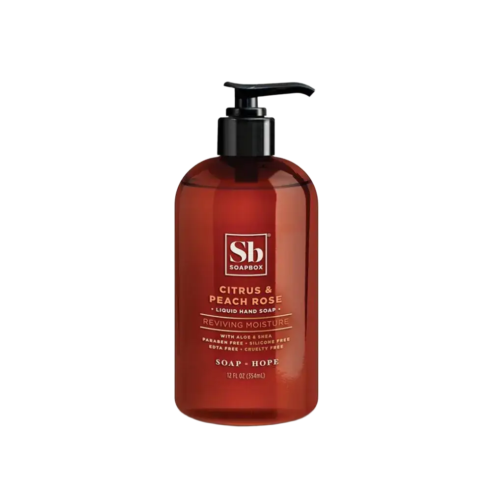 Soapbox Citrus & Peach Rose Reviving Moisture Liquid Hand Soap