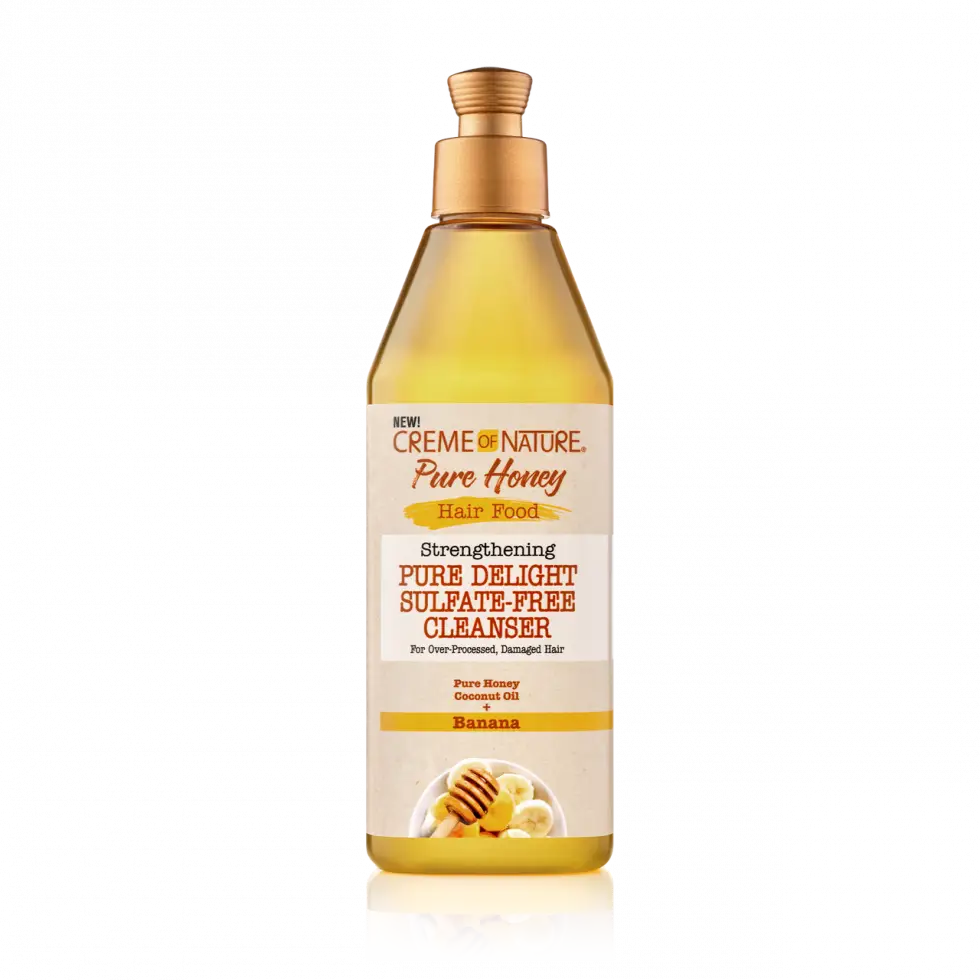 Creme of Nature Pure Honey Hair Food Strengthening Pure Delight Sulfate-Free Cleanser