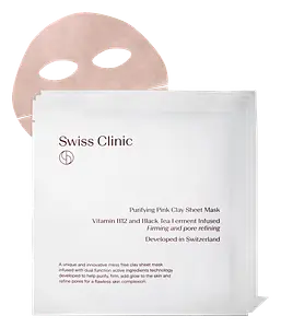 Swiss Clinic Clay Sheet Mask Purifying Pink Clay