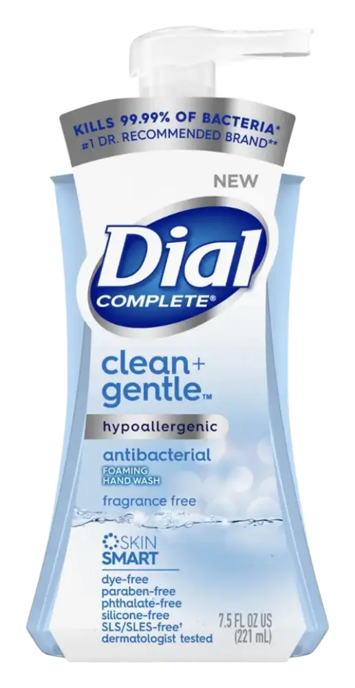 Dial Complete Clean + Gentle Foaming Hand Wash Fragrance Free