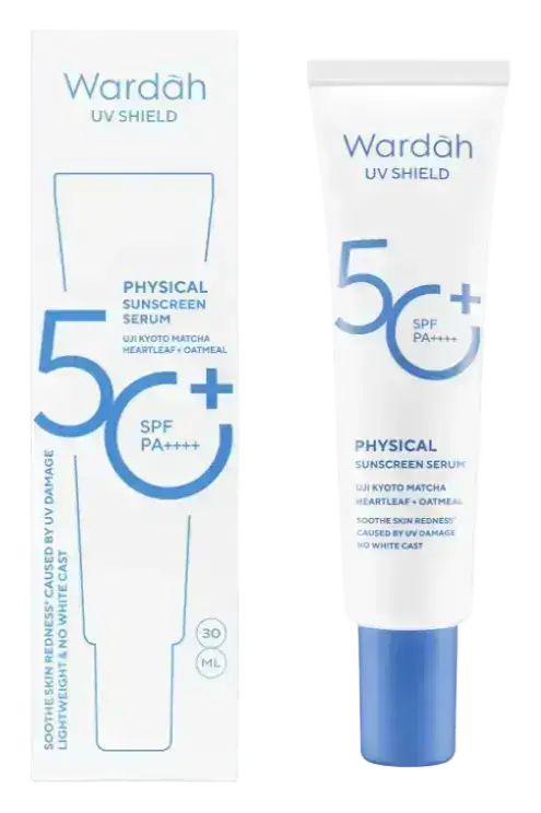Wardah UV Shield Physical Sunscreen Serum SPF 50+
