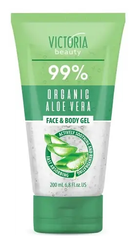 Victoria Beauty Cooling Gel for Face and Body with 99% Aloe Vera