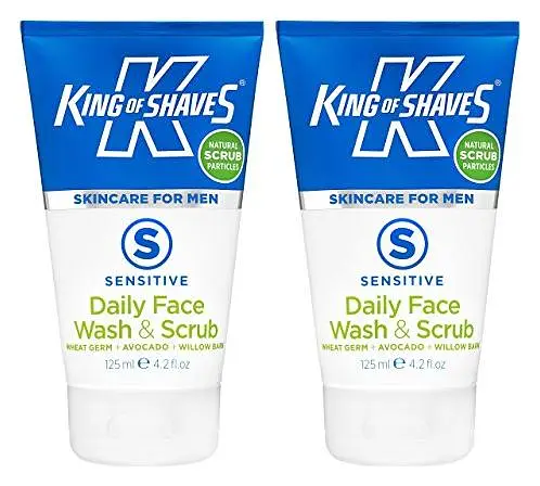King of Shaves Sensitive Daily Face Wash & Scrub