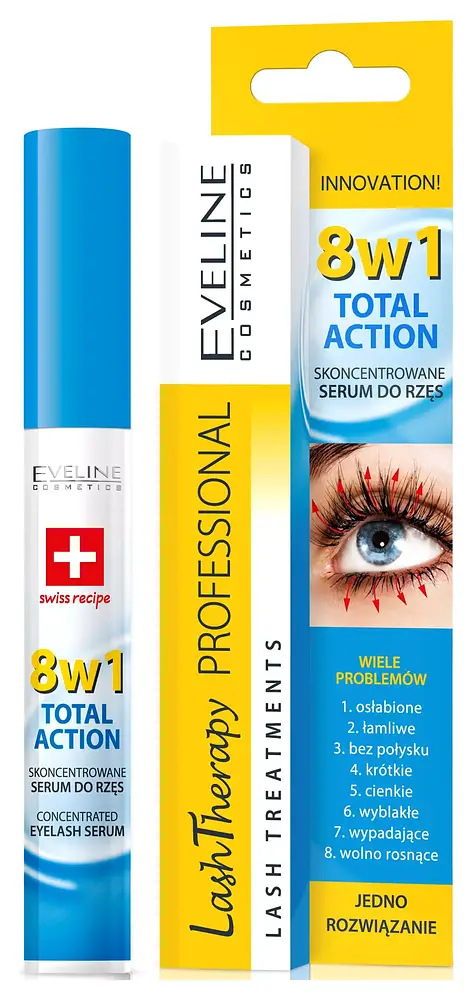 Eveline Lash Therapy Total Action Eyelash Serum 8 In 1