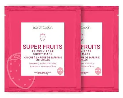 Earth to Skin Super Fruits Prickly Pear Sheet Mask