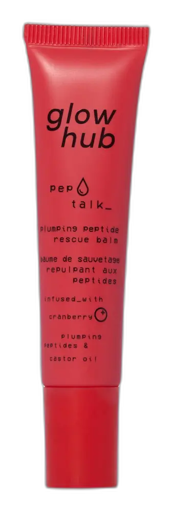 Glow Hub Beauty Pep Talk Plumping Peptide Rescue Balm Cranberry