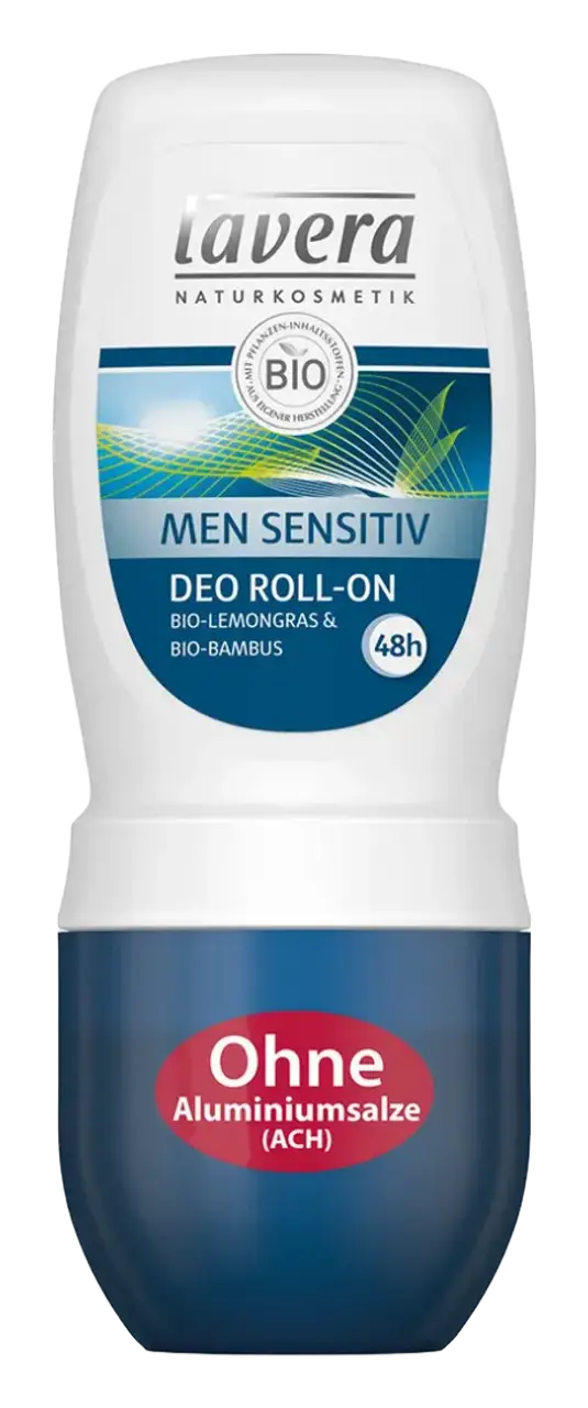 Lavera Men Sensitiv Deo Roll-On 48h Bio-Lemongras & Bio-Bambus