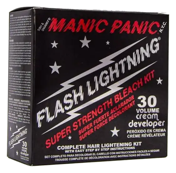 Manic Panic Flash Lightning Bleach Kit 30 Volume Cream Developer