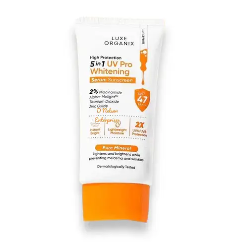 Luxe Organix High Protection 5in1 UV Pro Whitening Serum Sunscreen SPF 47 PA+++