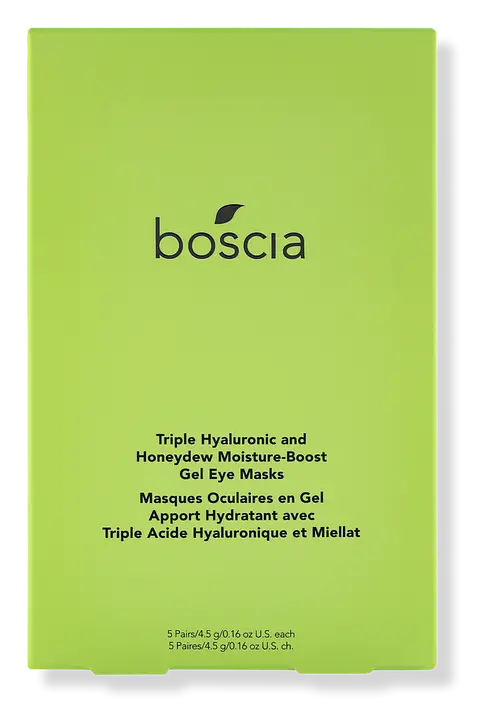 boscia Triple Hyaluronic and Honeydew Moisture-Boost Gel Eye Masks