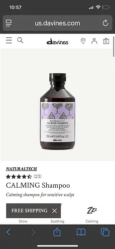 Davines Calming shampoo