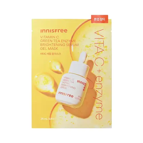 innisfree Vitamin C Green Tea Enzyme Brightening Serum Gel Mask