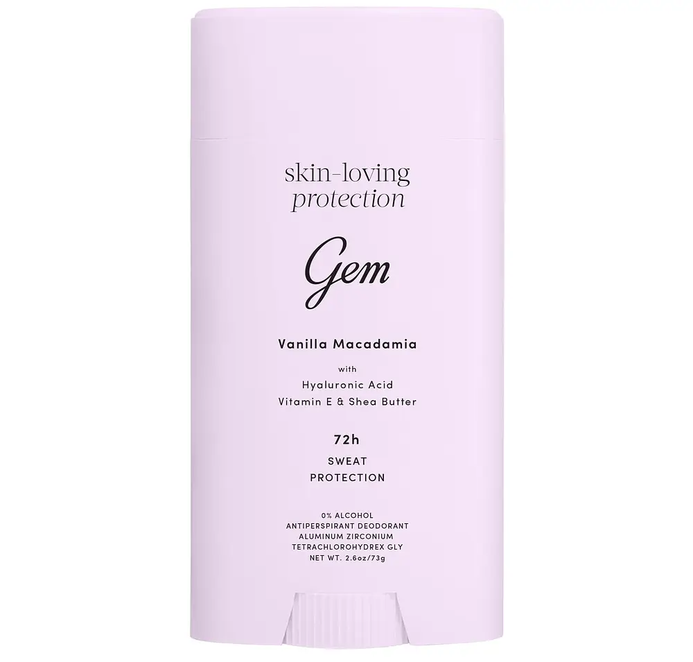 Gem Skin-Loving Protection 72h Sweat Protection Antiperspirant Stick Vanilla Macadamia