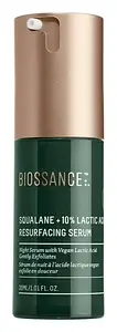Biossance Squalane + 10% Lactic Acid Resurfacing Night Serum