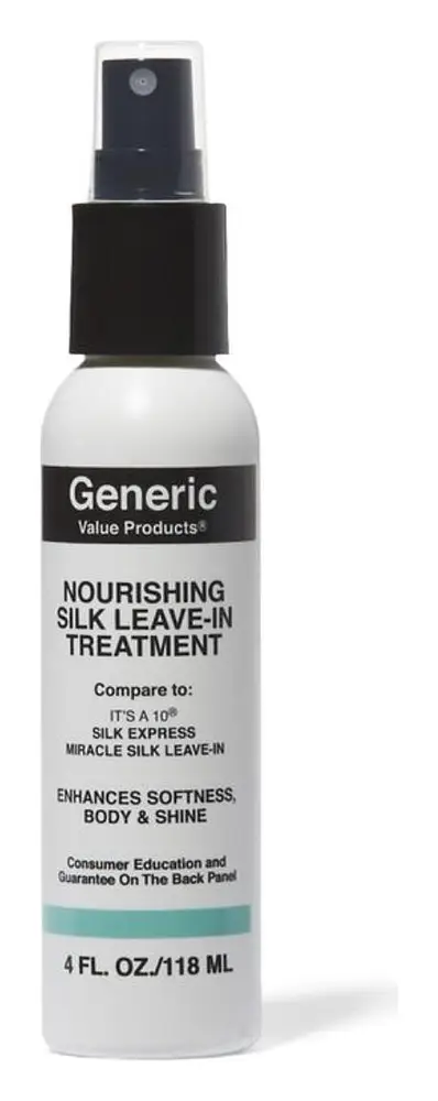 Generic Value Products Nourishing Silk Leave-In Treatment Compare To It’s A 10 Silk Express Miracle Silk Leave-In