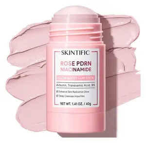 Skintific Rose PDRN Niacinamide Glow Boost Clay Stick