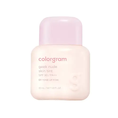 COLORGRAM Geek Nude Skin Tint SPF30 PA++ 01 Tone Up Pink