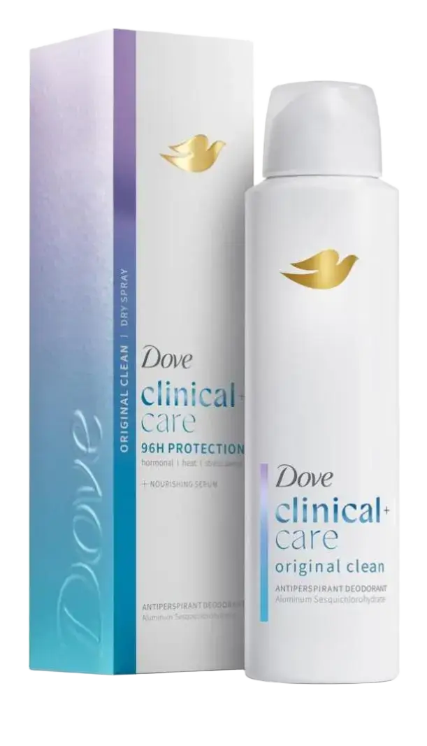 Dove Clinical + Care 96H Protection Original Clean Dry Spray Antiperspirant Deodorant