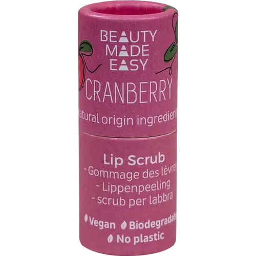 Beauty Made Easy Lip Scrub Cranberry