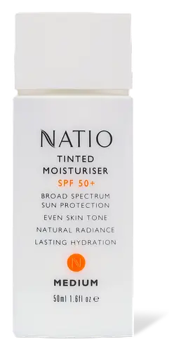 Natio Tinted Moisturiser SPF 50+ Medium
