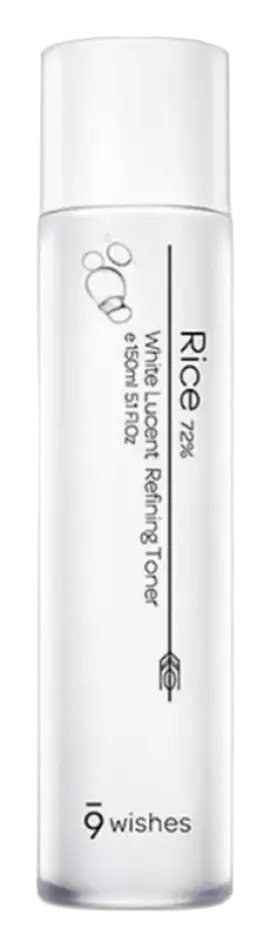 9wishes Rice 72% White Lucent Refining Toner