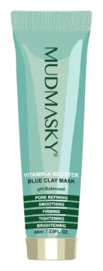 MUDMASKY Vitamin-A Booster Blue Clay Mask