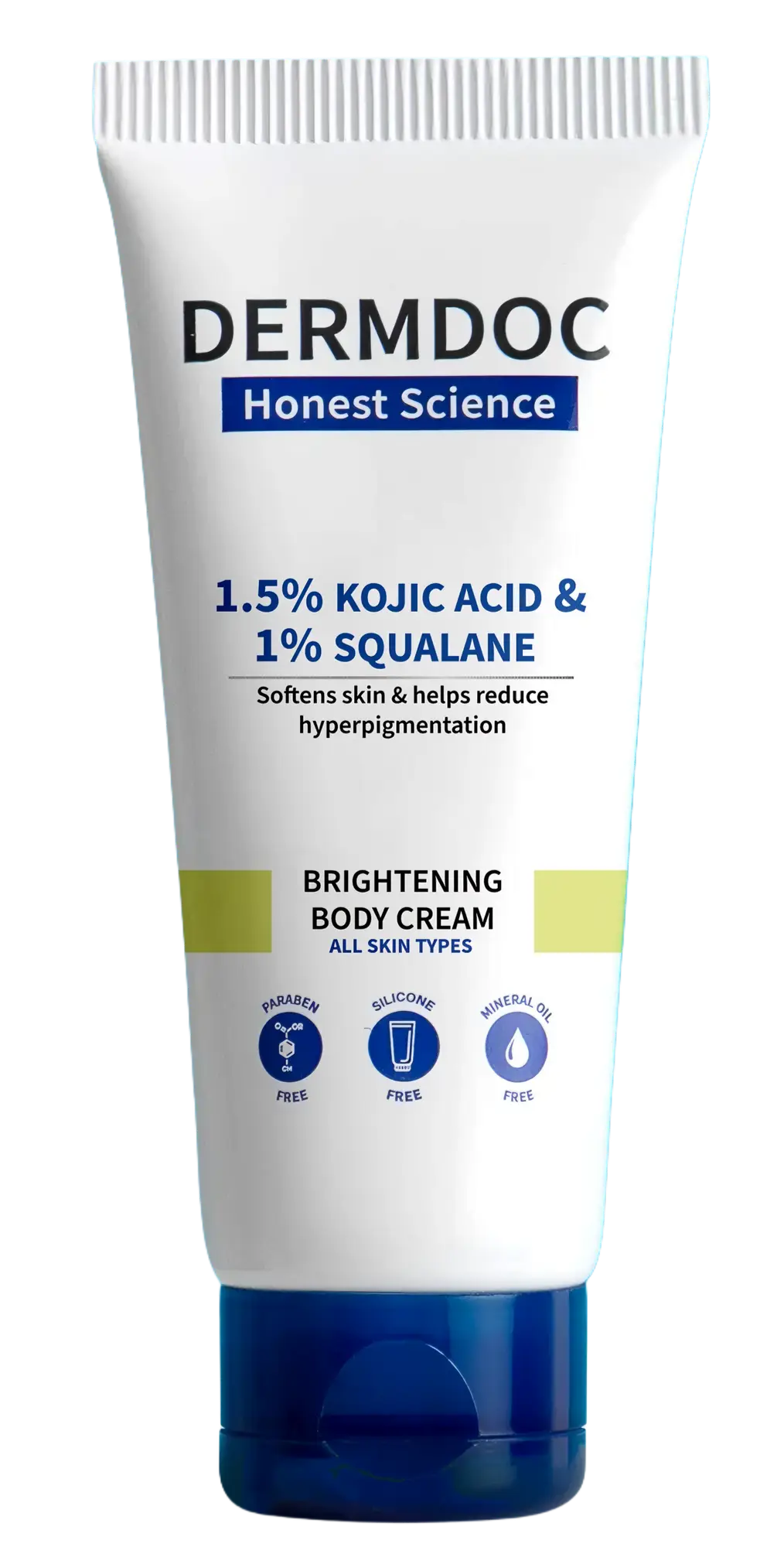 Dermdoc 1.5% Kojic Acid & 1% Squalane Brightening Body Cream