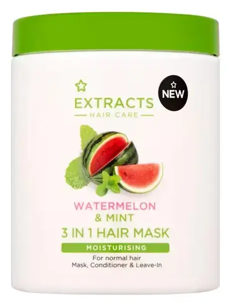 Superdrug Extracts 3 In 1 Hair Mask Watermelon & Mint