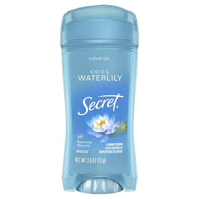 Secret Fresh Clear Gel Antiperspirant Deodorant Cool Waterlily