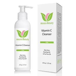 Amara Beauty VITAMIN C FACIAL CLEANSER 15% WITH ROSEHIP OIL & TEA TREE OIL