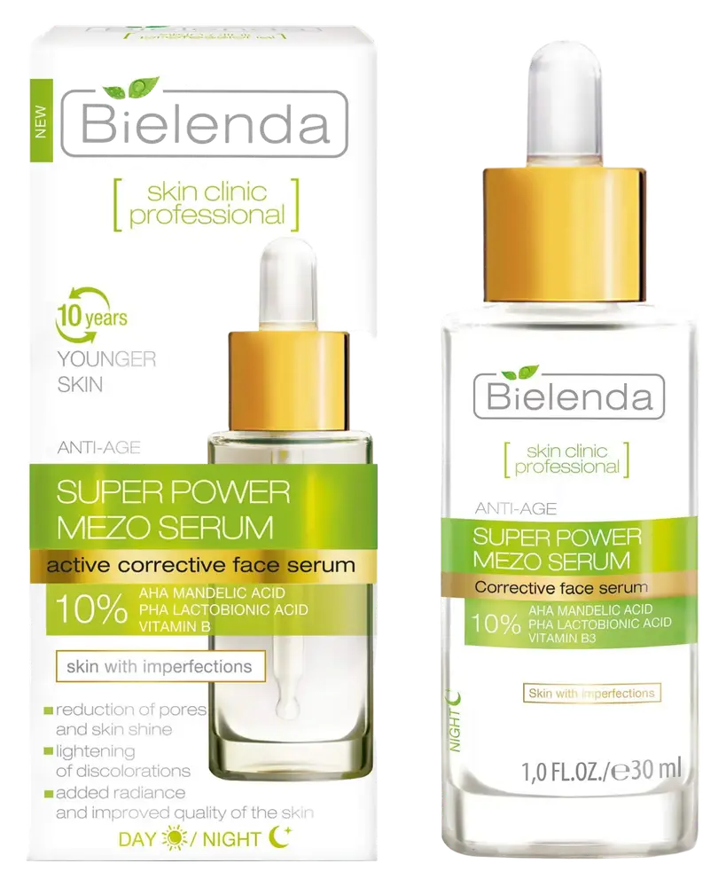 Bielenda Super Power Mezo Serum 10% AHA Mandelic Acid