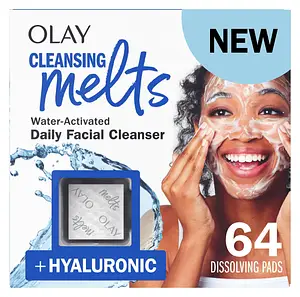 Olay Face Cleansing Melts Water-Activated Daily Facial Cleanser +Hyaluronic Acid