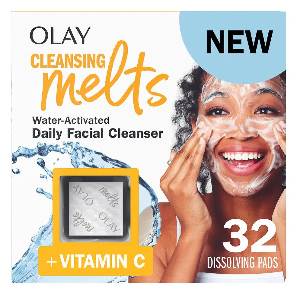 Olay Face Cleansing Melts Water-Activated Daily Facial Cleanser +Vitamin C