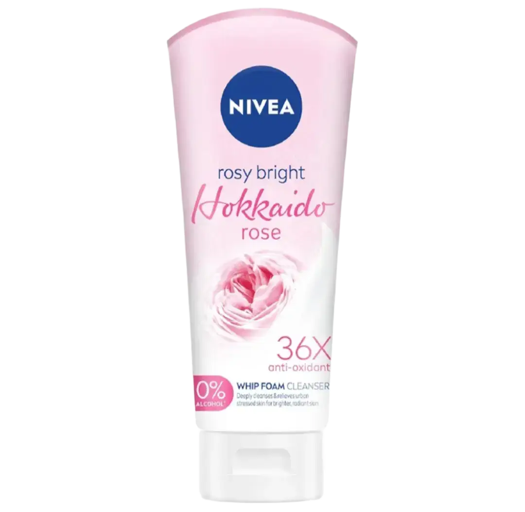 Nivea Rosy Bright Hokkaido Rose Whip Foam