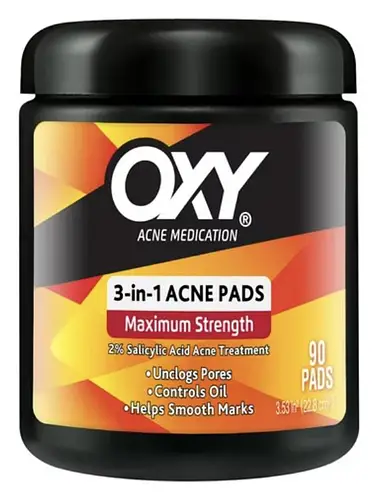 Oxy 3-in-1 Maximum Strength Acne Treatment Pads