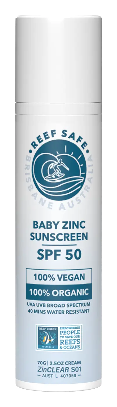 Reef Safe Baby Zinc Sunscreen SPF50 Clear