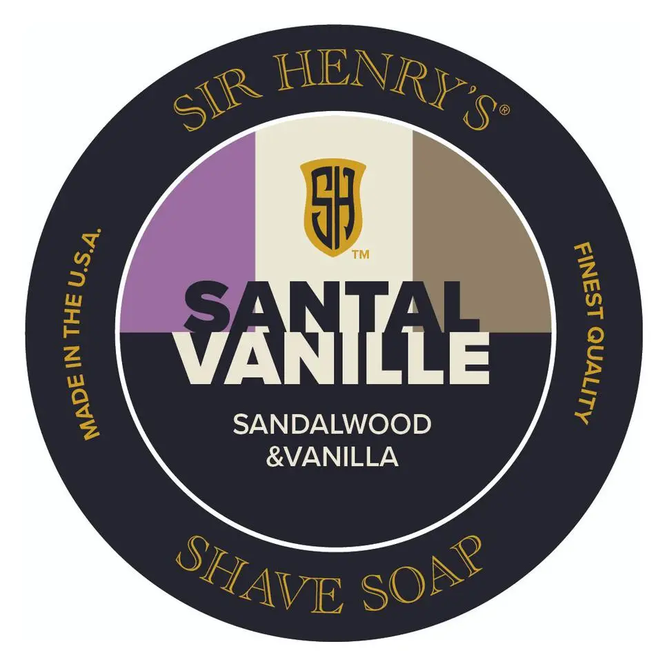 Sir Henry's Shave Soap Santal Vanille Sandalwood & Vanilla