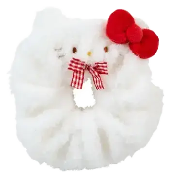 Sanrio Face Mascot Scrunchie Hello Kitty