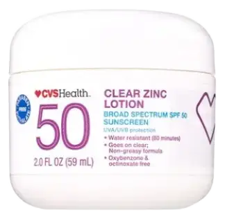 CVS Health Clear Zinc Broad Spectrum Sun Lotion SPF 50
