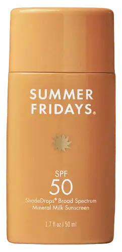 Summer Fridays ShadeDrops Broad Spectrum SPF 50 Mineral Milk Sunscreen