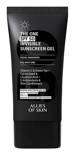 Allies of Skin The One SPF 50 Invisible Sunscreen Gel