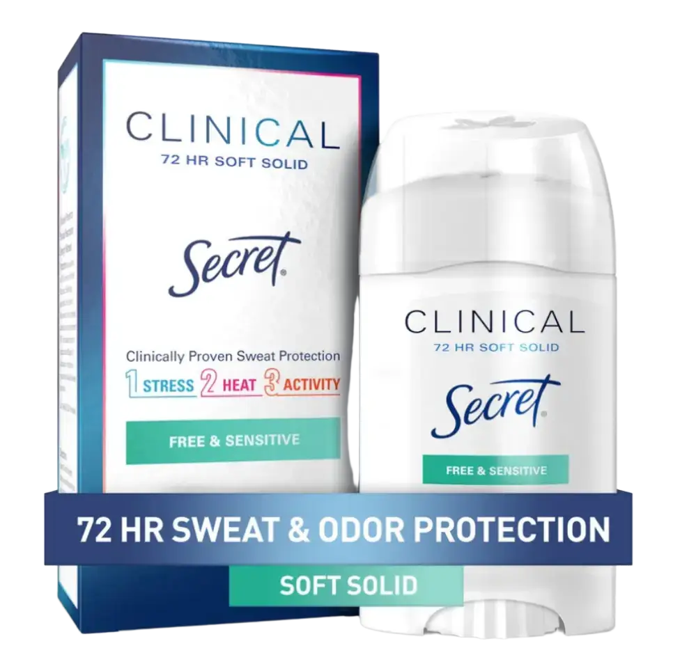 Secret Clinical 72 HR Soft Solid Antiperspirant Deodorant Free & Sensitive
